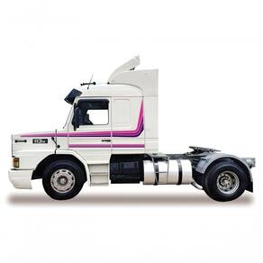 Kit Adesivo Faixas Caminhão Scania 112 Hw 113 Hw Roxo Rosa