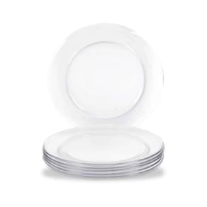Jogo Com 6 Pratos Raso Gourmet Astral 26 Cm Marinex - Nadir