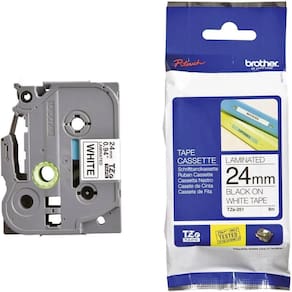Fita Brother Preto/Branco Para Rotuladores Tze251