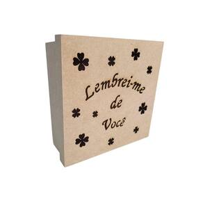 Caixas Personalizadas 100% Mdf Cru (17x17x07) Lembrei-me De Você1