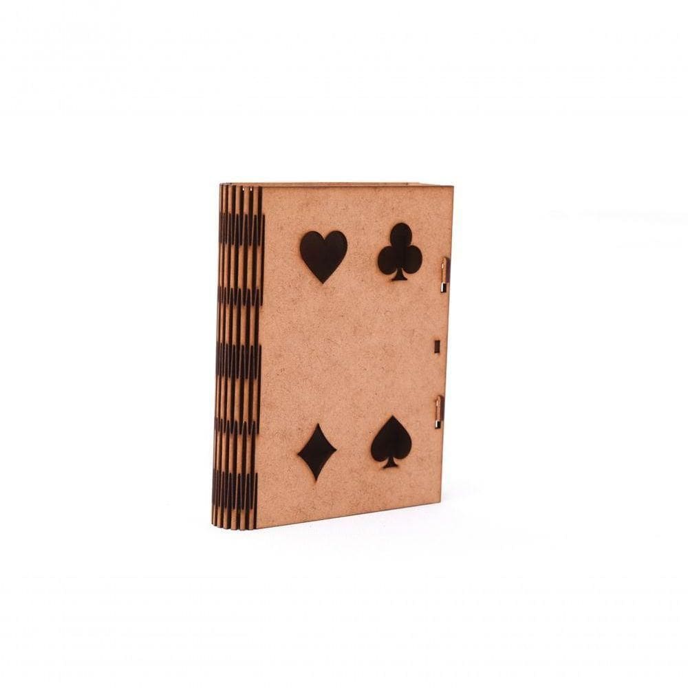 Porta Baralho 100% Mdf (14x11x2,5) Mdf Cru