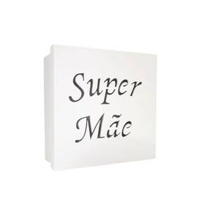 Caixas Personalizadas Brancas 100% Mdf (17x17x07) Super Mãe
