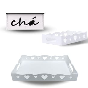 Kit Para Cozinha Modelo 2 1-caixa De Chá 2-bandeja