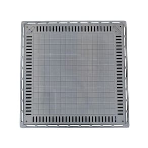 Tampa Casa De Máquina Piscina Lisa Simples Grelha 80x80cm C
