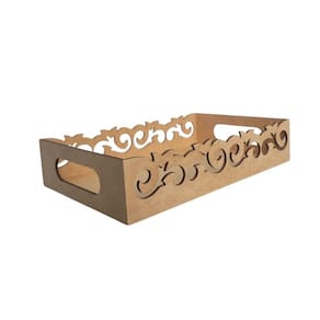 Bandeja Personalizada Para Café Da Manhã 100% Mdf (24x15x05) Mdf Cru