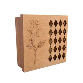 Caixas Personalizadas 100% Mdf Cru (17x17x07) Rosa