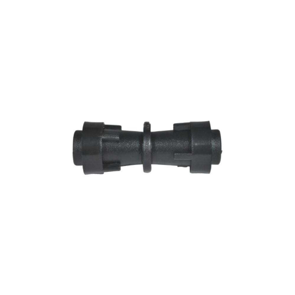 Conector União Emenda Para Mangueira Tamanho 16mm Com Anel Garra Preto