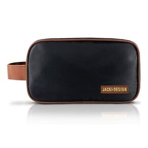 Necessaire Com Alça Lateral For Men Jacki Design Preto/marrom