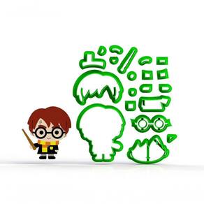 Cortador Harry Potter Cute Corpo Modular 5 Cm