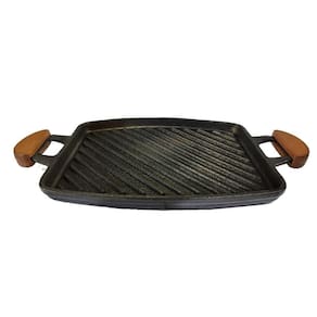 Chapa Bifeteira Grill Antiaderente Alça 31X24Cm E Espátula