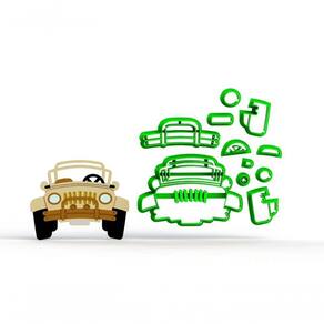 Cortador Jeep Safari Mickey Modular Tamanho 6 Cm