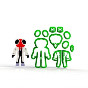 Cortador Roblox Rainbow Friends - Red Modular Tamanho 7 Cm