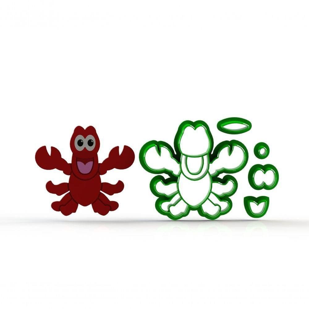 Cortador Pequena Sereia - Carangueijo Sebastian Modular 5 Cm