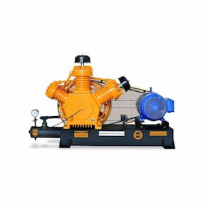 Compressor De Ar Alta Pressão Sobre Base Trifásico 10hp 220/380v 000738 Chiaperini