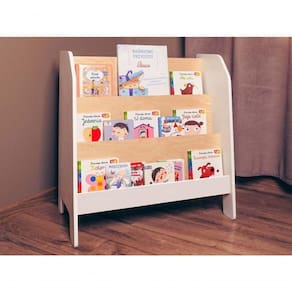 Organizador Infantil Para Livros Bóris 100% Mdf (Criança)