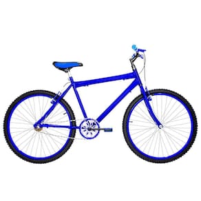 Bicicleta Masculina Aro 26 Mtb Alumínio Colorido Cor Azul