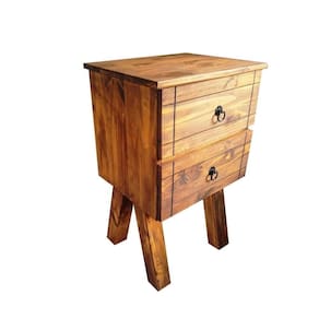 Cômoda Com 2 Gavetas De Madeira Maciça Móveis Arpus