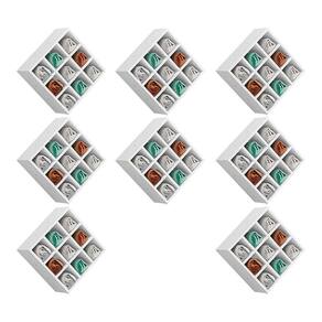 Kit 08 Nichos Porta Toalhas 09 Lugares 40x40cm Branco
