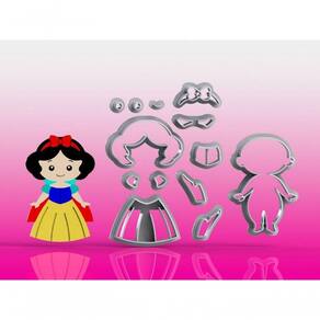 Cortador Princesa Branca De Neve Modular 8 Cm