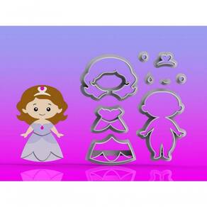 Cortador Princesa Sofia Modular Tamanho 7 Cm