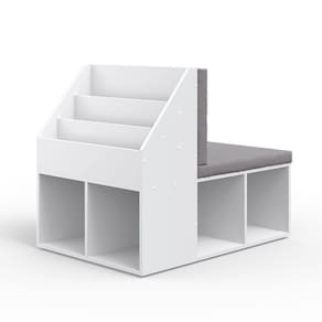Organizador Infantil Com Assento Guto 100% Mdf (Brinquedo)