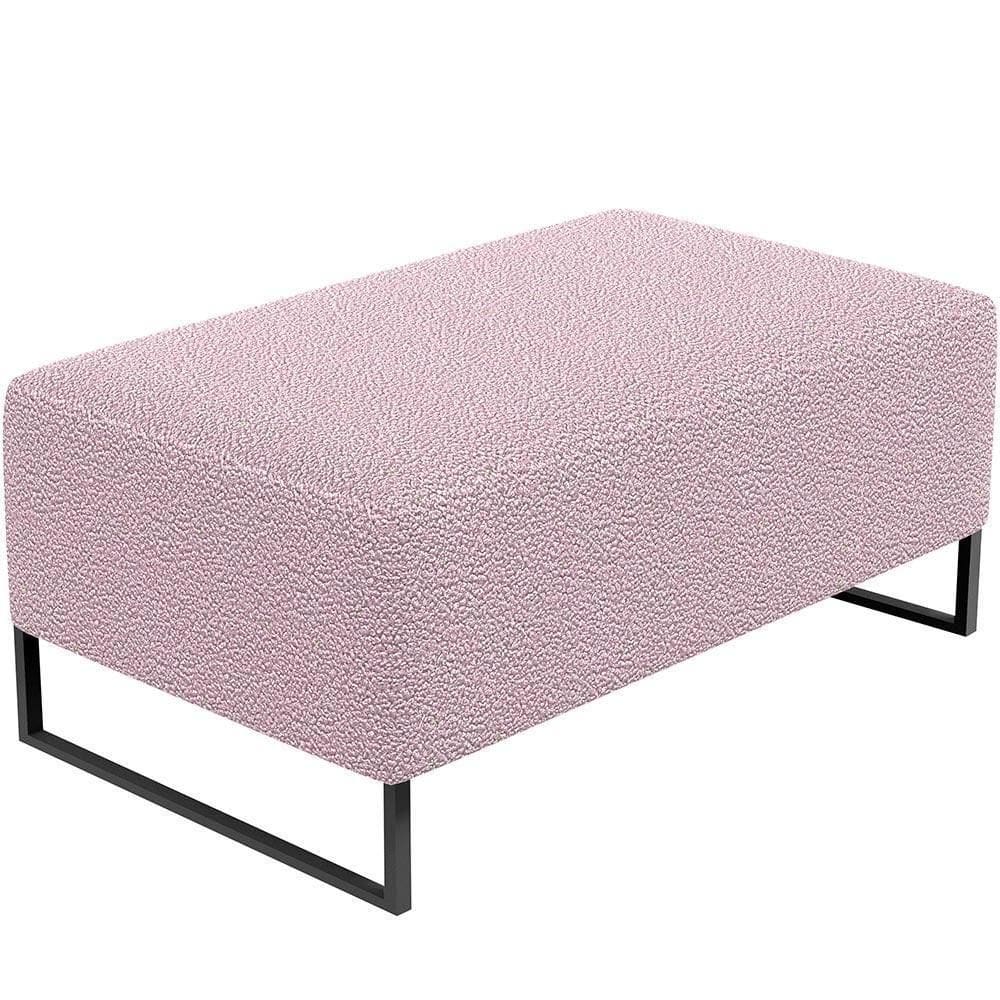 Puff Decorativo Cléo 90Cm W01 Bouclê Rosê