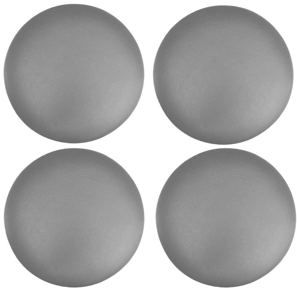 Kit 04 Assentos Redondo Cinza 39 Cm