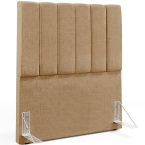 Cabeceira Cama Box Solteiro 100 Cm Dália W01 Bege Escuro