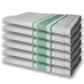 6 Panos De Prato Atoalhado Felpudo 370G/M² Premium Verde