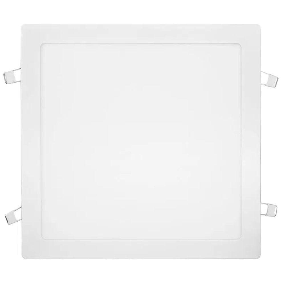 Kit 4 Painéis Led Embutir 24w Quadrado Branco Frio Bivolt