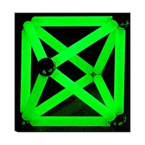 Brinquedo Magnético Fosforecente - Kit 56 Peças