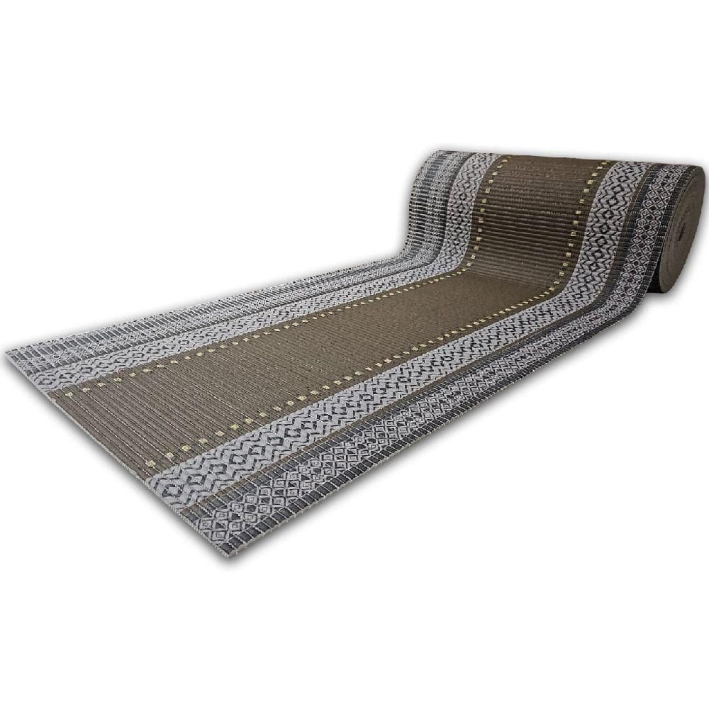 Tapete Passadeira Emborrachada Pvc Antiderrapante 0,65x3,00m Verde Oliva