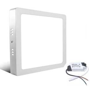 Kit 8 Painéis Led Sobrepor 12w Quadrado Branco Frio Bivolt