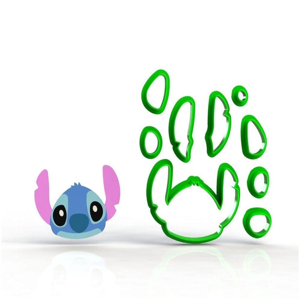 Cortador Stitch (Lilo) Rosto Modular 5 Cm