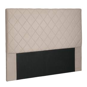 Cabeceira Decorativa Queen Size 1,60m Givenchy Suede Bege