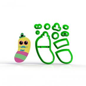 Cortador Trolls - Dr Dinkles Modular Tamanho 5 Cm