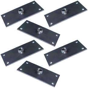 Kit 6 Chapinhas Chapa Reta Fixação Pés Palito Rosca 5 16