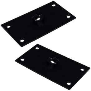 Kit 2 Chapinhas Reta Fixação Pés Palito Rosca 5 16 Preto