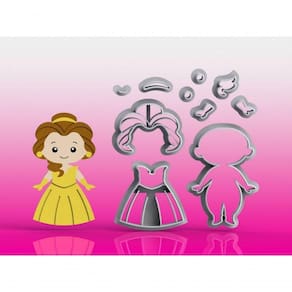Cortador Princesa Bela Modular Tamanho 7 Cm