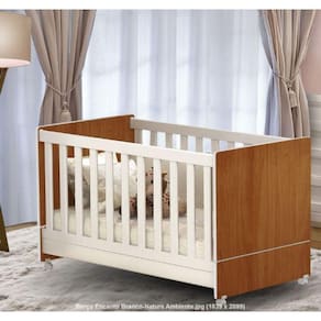 Berço Mini Cama Infantil Nature Branco Encanto