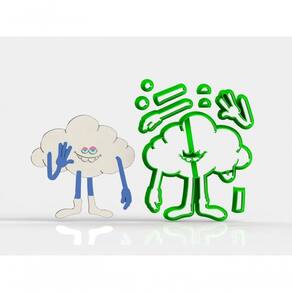 Cortador Trolls - Zé Nuvem Modular Tamanho 8 Cm