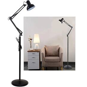 Luminaria Abjaur Articulada Coluna Chao Metal Lustre