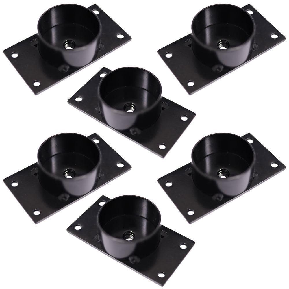 Kit 6 Chapinhas Reta Com Tubo Fixação Pés Palito Rosca