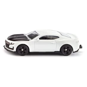 Miniatura Siku Chevrolet Camaro Branco Metal Pneus Borracha