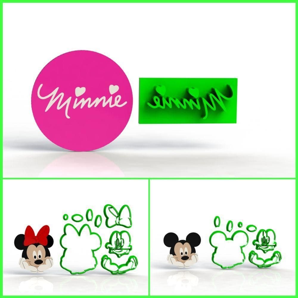 Cortador Kit Mickey E Minne 5 Cm