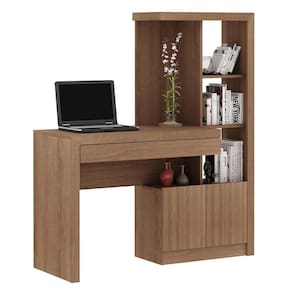 Mesa Conj. Para Escritório Home Office Me4143 Mdp Amendoa