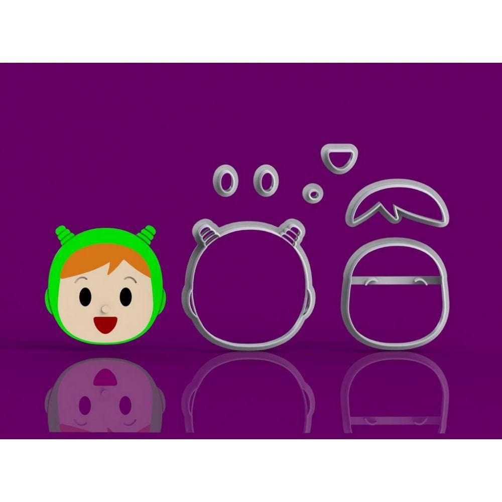 Cortador Pocoyo -nina Modular Tamanho 5 Cm