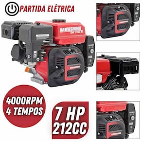 Motor Ge700e 212cc 7hp 4t à Gasolina Com Partida Elétrica