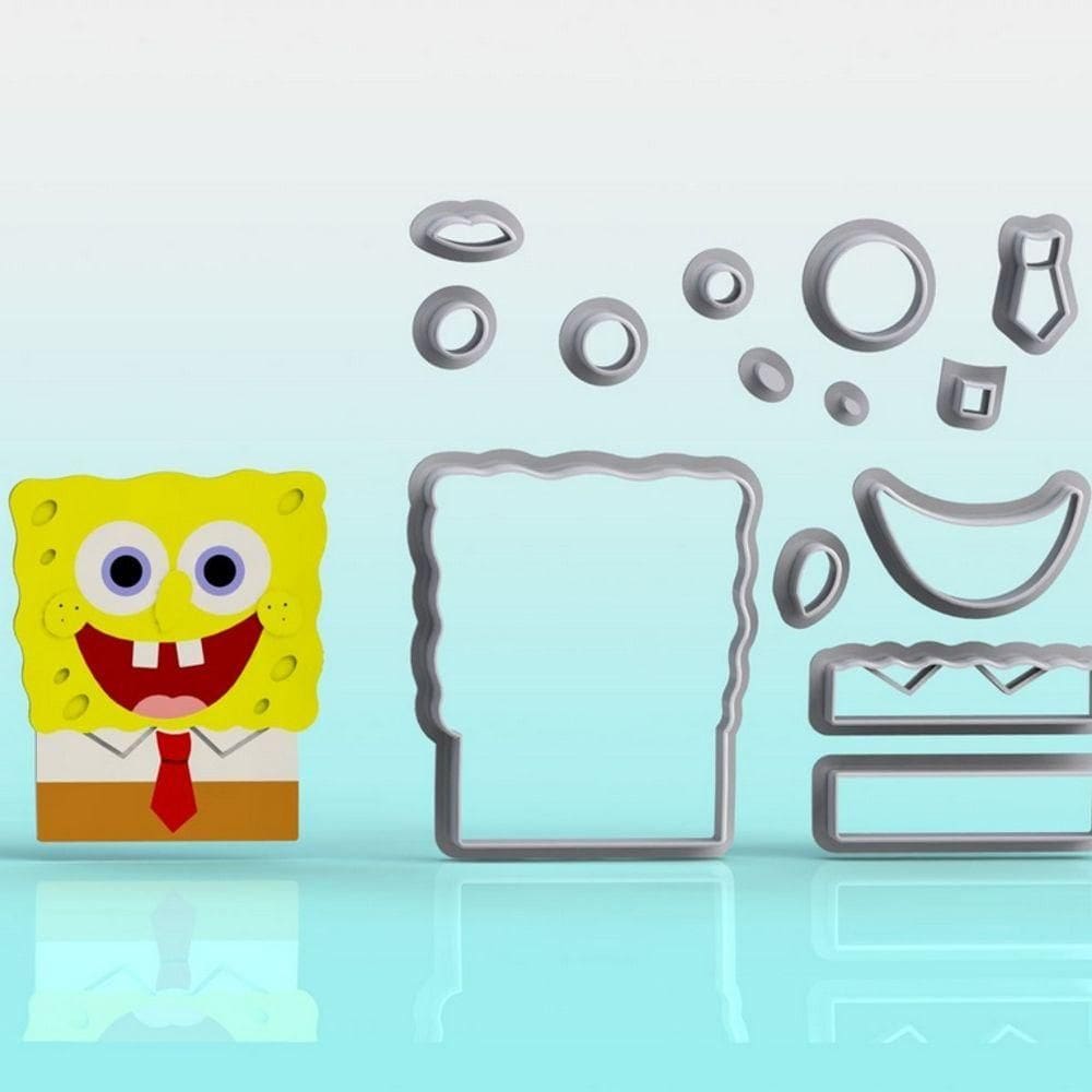 Cortador Bob Esponja Modular Tamanho 5cm