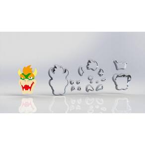 Cortador Super Mario - Copa Modular Tamanho 6 Cm